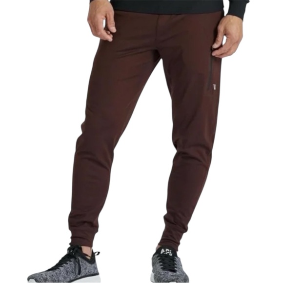 Vuory Other - Vuori Performance Sweatpants Mens S RedActivewear Drawstring Zipper Joggers